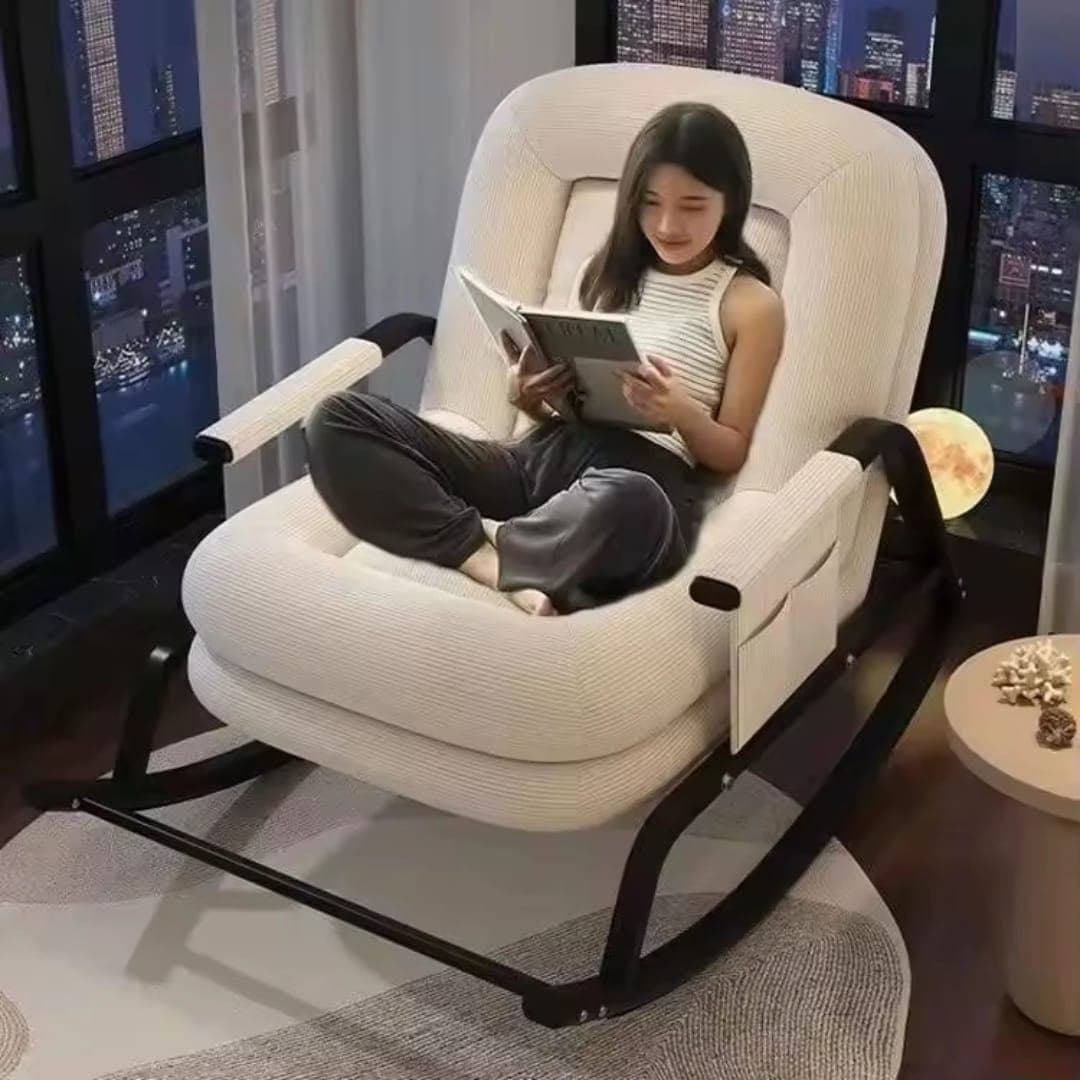 fauteuil à bascule moderne