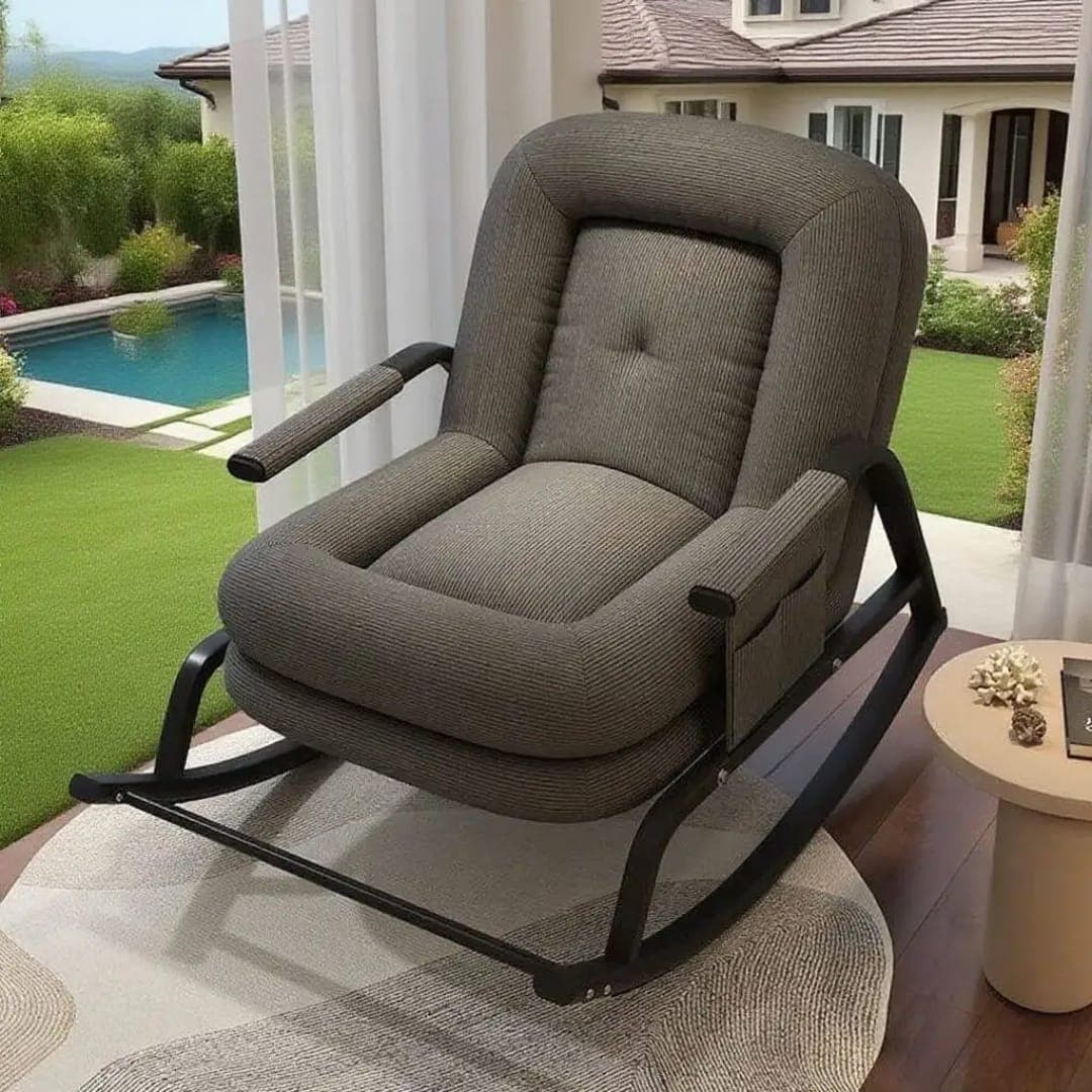 fauteuil à bascule moderne